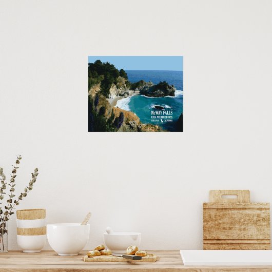 McWay Falls - Big Sur Poster (Küche)