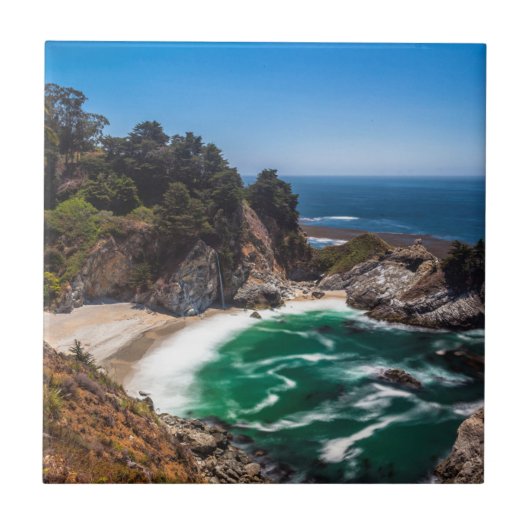 Mcway Falls in Julia Pfeiffer Burns Staat Park Fliese (Vorderseite)