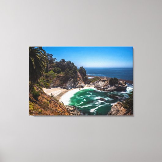 Mcway Falls in Julia Pfeiffer Burns Staat Park Leinwanddruck (Vorderseite)