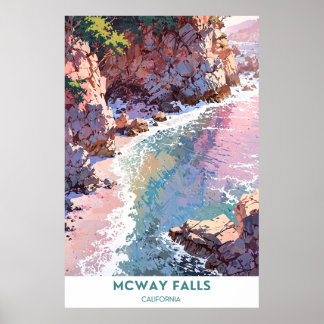 McWay Falls, Kalifornien Poster