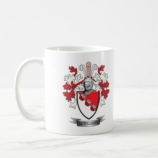 McWilliams Familienwappen-Wappen Kaffeetasse (Links)