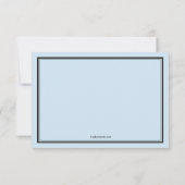 Md-Abschluss-Blau dankt Ihnen zu merken Dankeskarte (Rückseite)