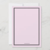 Md-Abschluss-Einladungs-Rosa Einladung (Rückseite)