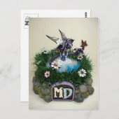 MD Alina Butterfly Dragon Postcard Postkarte (Vorne/Hinten)