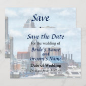 MD - Baltimore Skyline and Harbor Save The Date (Vorne/Hinten)