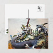 MD Beach Dragons (Closeup) Postkarte (Vorne/Hinten)