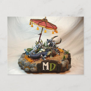 MD Beach Dragons Postkarte