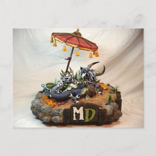 MD Beach Dragons Postkarte (Vorderseite)