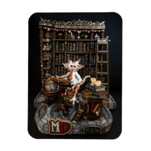 Md-Bibliotheks-Drache 3" x 4" Foto-Magnet Magnet