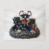 MD Black Pop Dragon Postkarte (Vorderseite)