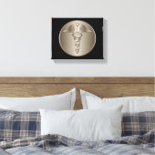 MD Caduceus Leinwanddruck (Insitu (Schlafzimmer))