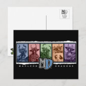 MD Colored Bar Logo Postkarte (Vorne/Hinten)