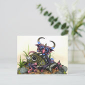 MD Cuddlefish Dragon (Closeup) Postkarte (Stehend Vorderseite)