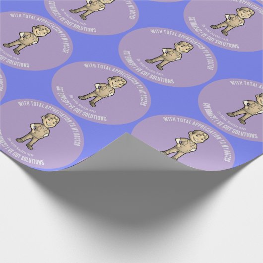 MD doctor Got bones? I’ve got solutions trauma Geschenkpapier (Ecke)