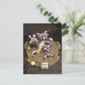 MD Embroidery Dragon Postcard Postkarte (Stehend Vorderseite)