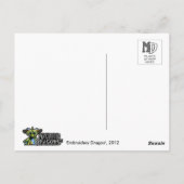 MD Embroidery Dragon Postcard Postkarte (Rückseite)