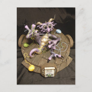 MD Embroidery Dragon Postcard Postkarte