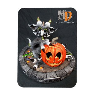 MD Halloween Dragon 3" x 4" Foto Magnet