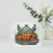 MD Halloween Dragon Postcard Postkarte (Stehend Vorderseite)