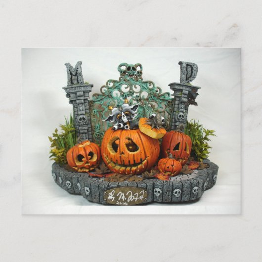 MD Halloween Dragon Postcard Postkarte (Vorderseite)