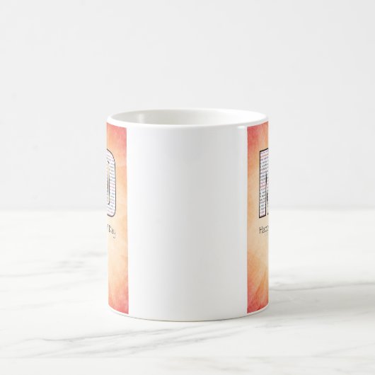 MD Happy Doctor’ Day mit Rot und Gelb Kaffeetasse (Mittel)