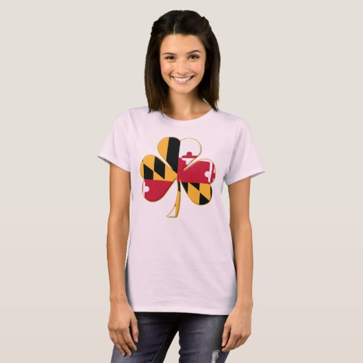 MD-Kleeblatt-Flag T-Shirt (Vorne ganz)