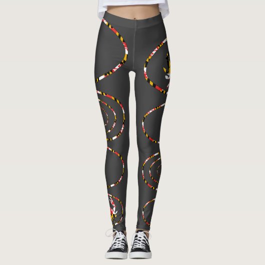 Md-Krabben-Ovale Leggings (Vorderseite)
