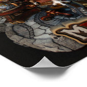 MD Library Dragon 11" x 14" Mini Poster (Ecke)