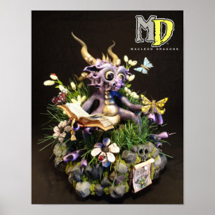 MD Lila Butterfly Dragon 11"x14" Mini-Poster Poster