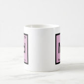 Md - Mendelevium-Chemie-Periodensystem-Symbol Kaffeetasse (Mittel)