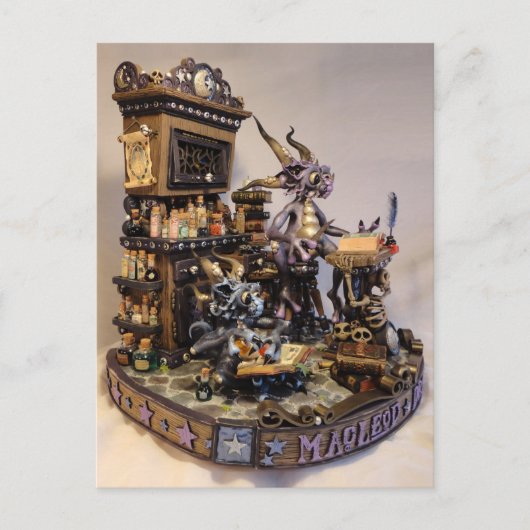 MD Merlin Dragons Postcard Postkarte (Vorderseite)