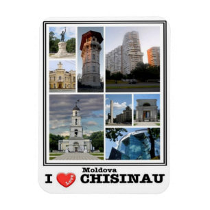 MD - Moldau - Chisinau - I Liebe Mosaic - Magnet