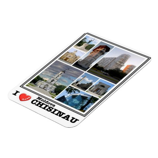 MD - Moldau - Chisinau - I Liebe Mosaic - Magnet (Linke Seite)