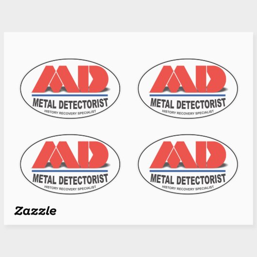 MD Oval Stickers (Blatt)