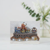 MD Toy Train Dragon Postkarte (Stehend Vorderseite)