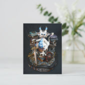 MD White Dragon Postcard Postkarte (Stehend Vorderseite)