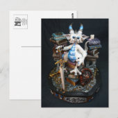 MD White Dragon Postcard Postkarte (Vorne/Hinten)