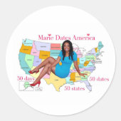 MDA-Aufkleber BIG Runder Aufkleber (Vorderseite)