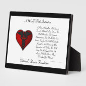 MDF Pledge Plaque Fotoplatte (Seite)