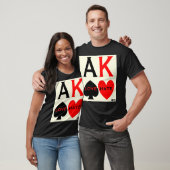 MDFL Designs Poker Ace King Liebe Hate Premium  T-Shirt (Unisex)