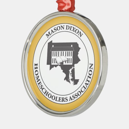 MDHSA - Logo Maurer-Dixons Homeschoolers Assc Silbernes Ornament (Links)
