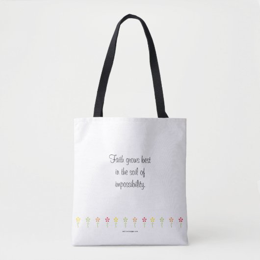 MDILLONDESIGNS.COM präsentiert #FAITH Tasche (Vorderseite)