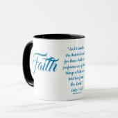 MDILLONDESIGNS.COM präsentiert #FAITH Tasse (Vorderseite Links)