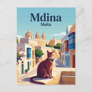 Mdina Malta Postkarte