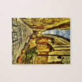 Mdina Street Malta Van Gogh Puzzle (Horizontal)