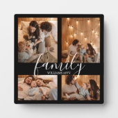 Mdoern Family Keepake FotoCollage Fotoplatte (Vorderseite)