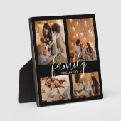 Mdoern Family Keepake FotoCollage Fotoplatte (Vorderseite)