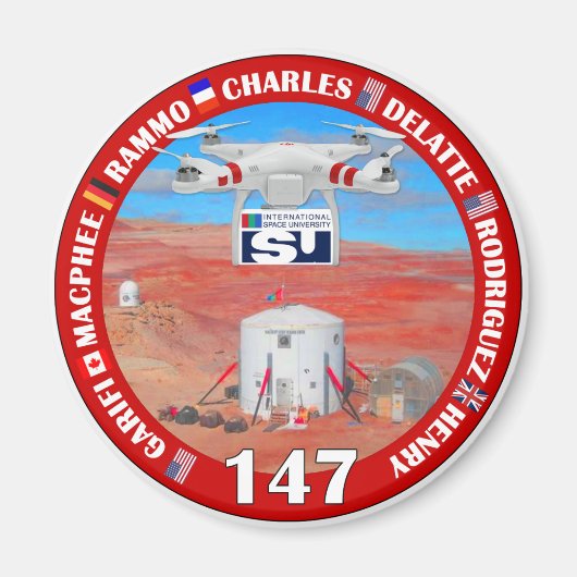 MDRS-Crew 147 Magnettasten Magnet (Vorne)