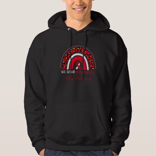 MDS Awareness Myelodysplastic Syndrome Leopard Rai Hoodie (Vorderseite)
