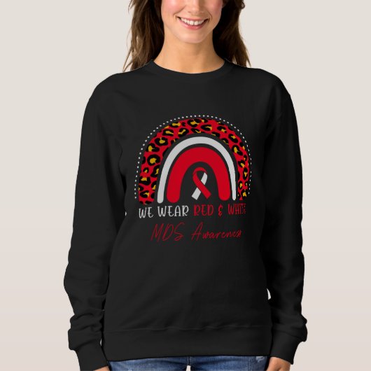MDS Awareness Myelodysplastic Syndrome Leopard Rai Sweatshirt (Vorderseite)